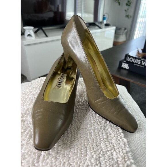 ESCADA Womens 70's Vintage Slip On Block Heel Size 8 - Picture 8 of 10